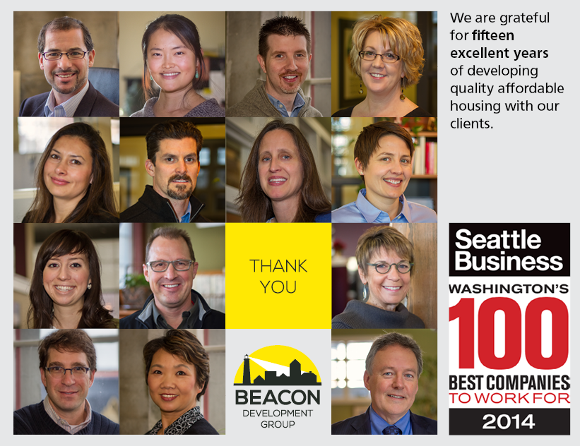 Seattle Business mag 2014 Best Companies Postcard